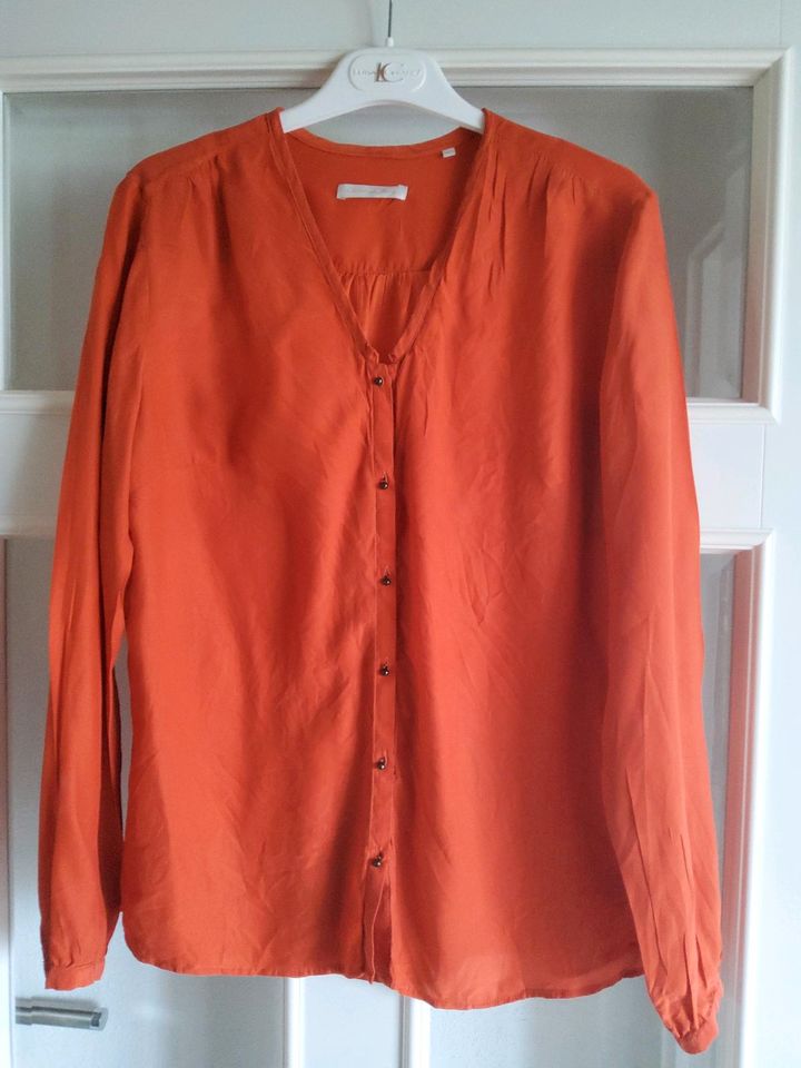 Bluse Tunika Seide orange 42 in Thalfang