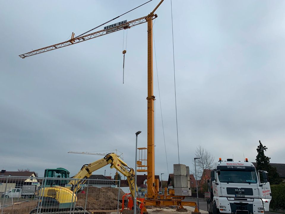 Liebherr 20K Mietkran Mietkräne Baukran Kran Kräne in Mindelstetten