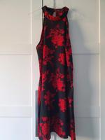 Kleid schwarz rot Blumenmuster Neckholder Shein Größe M 38 Brandenburg - Kremmen Vorschau