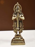 15cm Shri Hanuman Deity Statue Namaskara Mudra Messing NEU Bhakti Brandenburg - Prötzel Vorschau