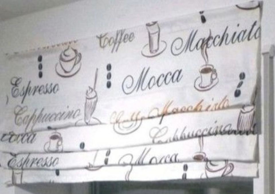 Gardine Vorhang Deko Küche Coffee Espresso Mocca Dekoration in Lippstadt