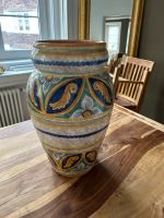 Vintage Sberna Deruta Vase handgemalt italienisch signiert Frankfurt am Main - Sachsenhausen Vorschau