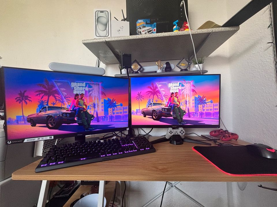 Gaming Pc mit 2 Monitoren in Baunatal