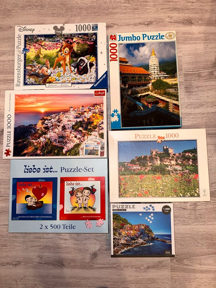 ⭐️ verschiedene Puzzle, 500, 1000 Teile, u. a. DISNEY ⭐️ in Falkenberg/Elster