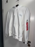 Alpha Industries Back Print White Hoodie M Herren Men Schleswig-Holstein - Busdorf Vorschau