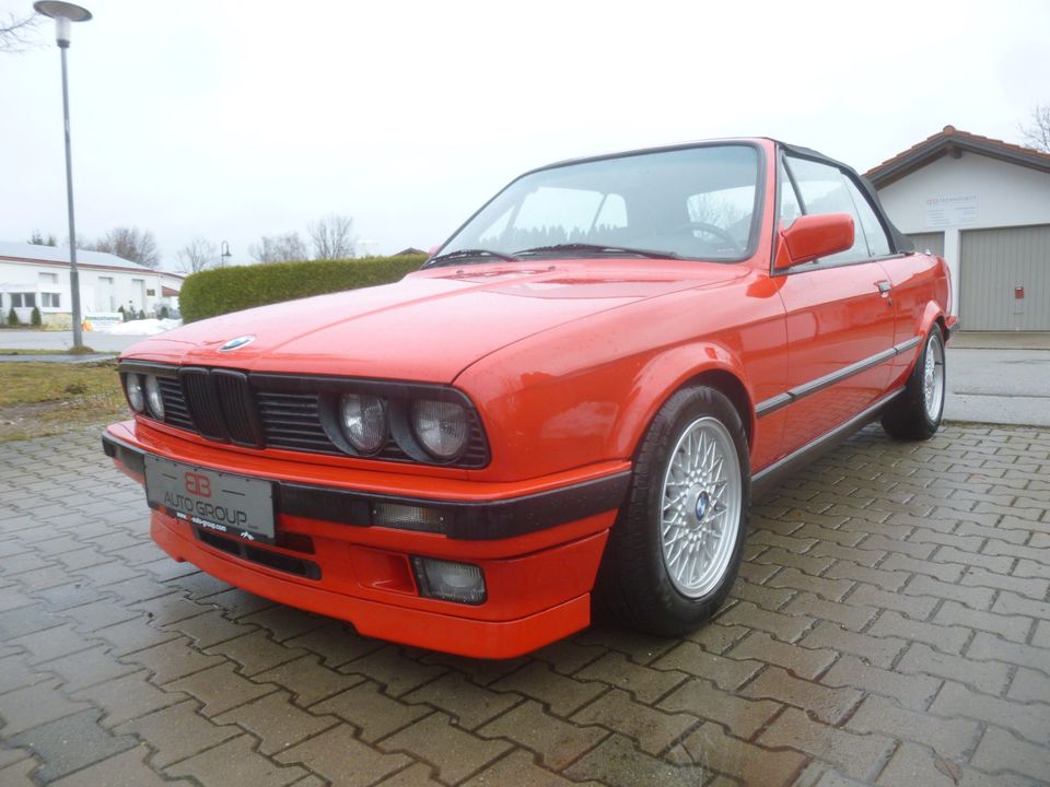BMW 318i E30 CABRIOLET INDIVIDUAL,SHADOW-LINE,LEDER,HISTORIE,2Hd in Altenstadt
