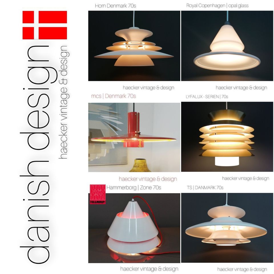 Lampe golden danish Design zu mid-century poulsen ph lyfa retro in Berlin