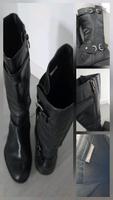 Tamaris Stiefel Schwarz, Leder, Gr. 39, Reißverschluss Nordrhein-Westfalen - Ochtrup Vorschau