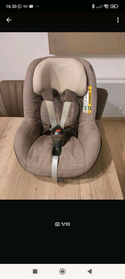 Biete gebrauchten Kindersitz Maxi Cosi 2way Pearl Reboarder in Orsingen-Nenzingen