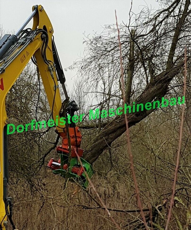 Fällgreifer EHZ 320 Schneidkopf Bagger Minibagger Dorfmeister in Roßbach