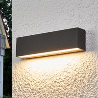 2xLucande LED Wandleuchte außen Elvira grau schwarz aus Aluminium Baden-Württemberg - Achern Vorschau