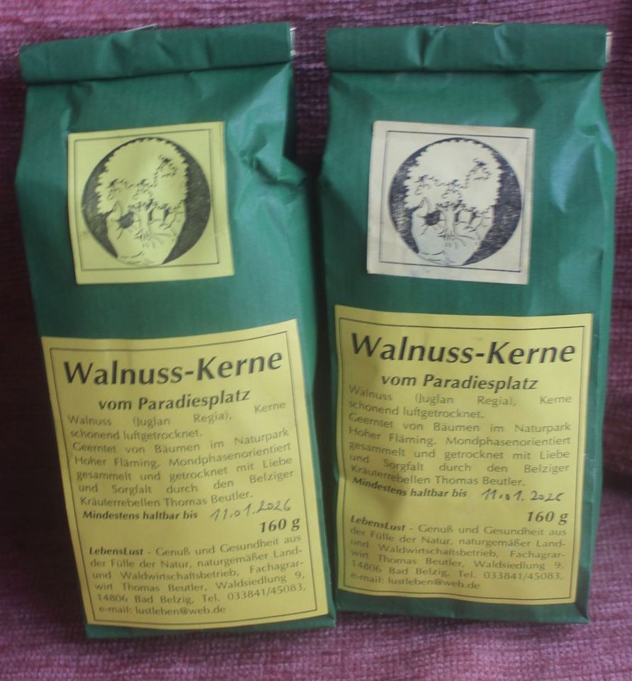 Walnuss-Kerne zum direkten Verspeisen, Packung mit 160g in Bad Belzig