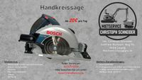 Handkreissäge Bosch GKS65 mit Führungsschiene 3,2m zum Mieten Leipzig - Holzhausen Vorschau