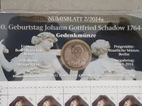 Numisblatt mit Münze - BRD 10 € 2014 Johann Gottfried Schadow NEU Nordrhein-Westfalen - Swisttal Vorschau