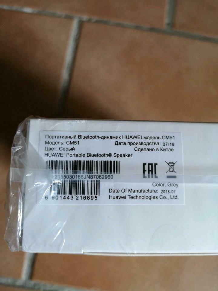 Huawei SoundStone Bluetooth Lautsprecher NEU/OVP wasserdicht in Großefehn