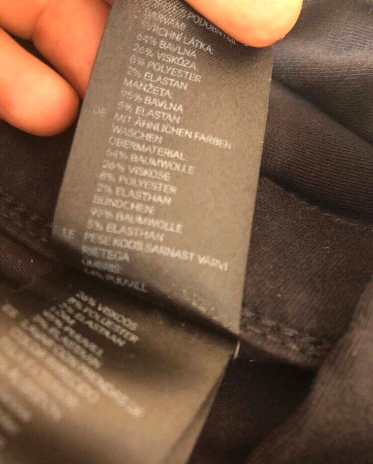 schwarze dünne Jeans Umstandshose in Gr.40 von H&M Mama in Saarlouis
