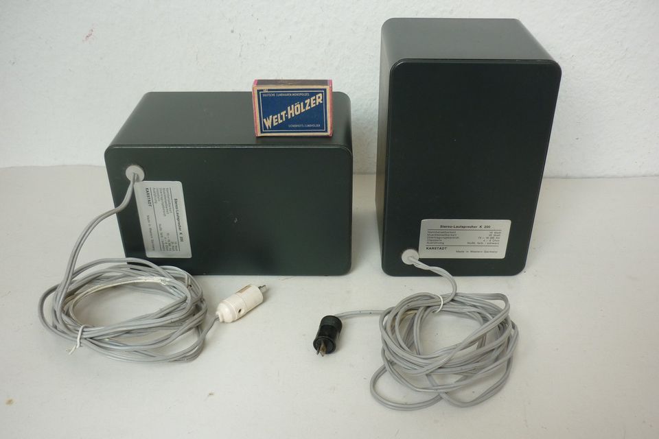 Stereo Kompakt-/Regal-Lautsprecher K 200, Retro Design (w. BRAUN) in Lüdinghausen