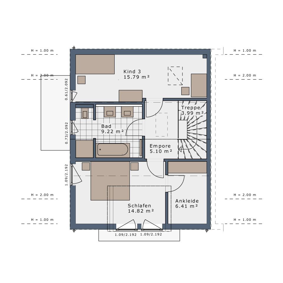 Neubau Doppelhaus von Schwabenhaus inkl. 472qm Grundstück mit 150t€ KfW Finanzierung !! in Papendorf (Rostock)