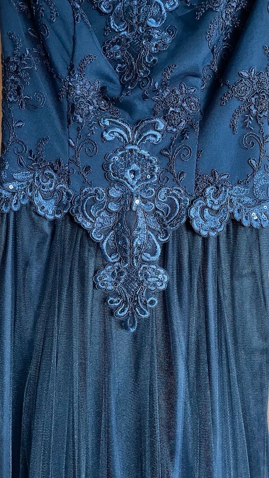 Kleid lang blau Abendkleid Abiballkleid in Moringen