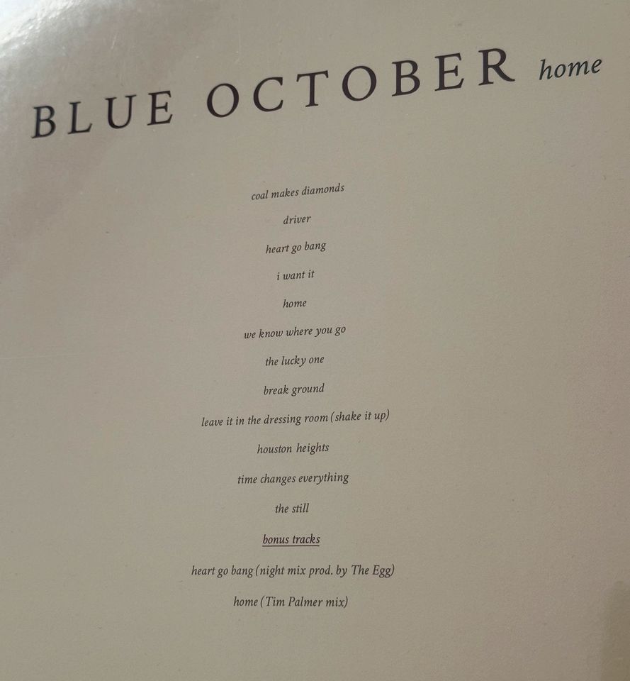 LP Vinyl Home Blue October Rarität limitierte Auflage in Lutherstadt Wittenberg