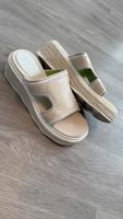 Damen Pantoletten im Espadrille Stil - weiß / beige Westerwaldkreis - Borod Westerwald Vorschau