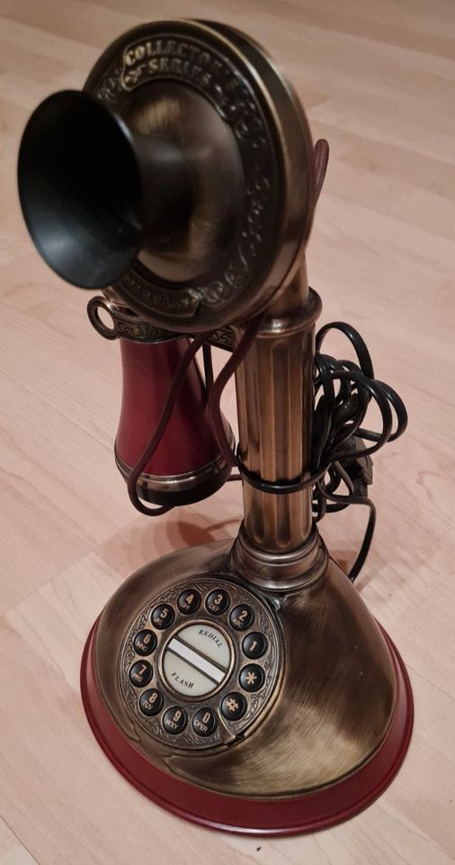 Antik Messing Festnetz Telefon in Essenbach