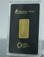 HEIMERLE+MEULE 20 GR. FEIN GOLD BARREN 999,9er / 24 KT,LHGE-24838 Nordrhein-Westfalen - Gelsenkirchen Vorschau