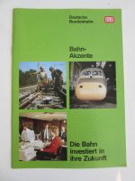 Bahn Akzente Heft März 1989 Bundesbahn DB Reichsbahn DR Broschüre Beuel - Schwarzrheindorf Vorschau