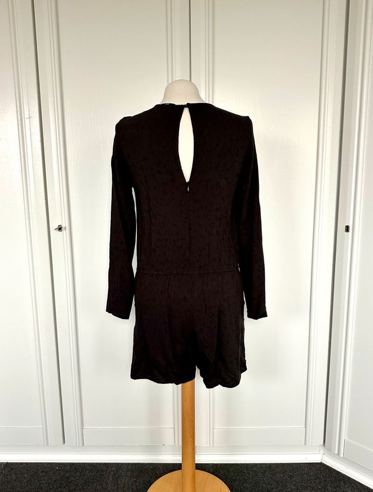 H&M Jumpsuit Gr. S 36 schwarz braun Leo Muster Leopard Animal in Apen