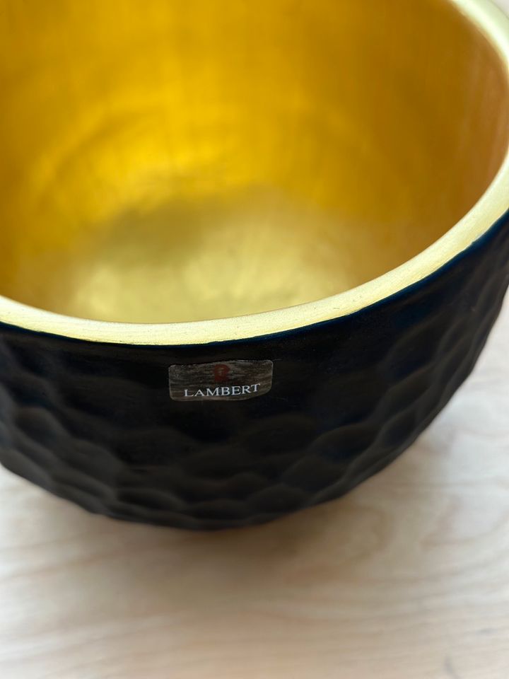 Lambert Porzellan Schale Gold Anthrazit sehr gut ca. 25 cm in Kitzingen