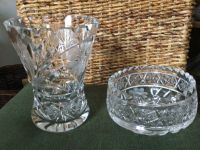 Antike Kristall Vase + Schale Blumenvase Konfektschale Bayern - Ilmmünster Vorschau