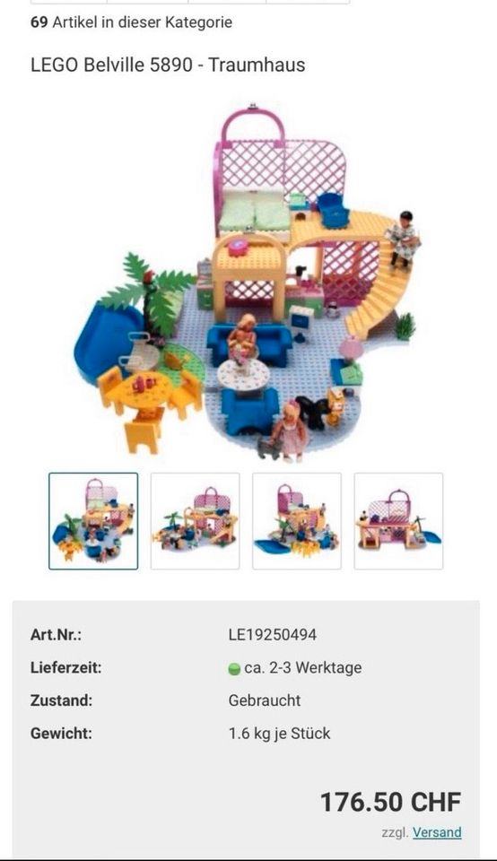 Lego/System/Belville/Traumhaus/5890/5870/OVP/Rarität/Neuwertig❤️ in Heilbad Heiligenstadt