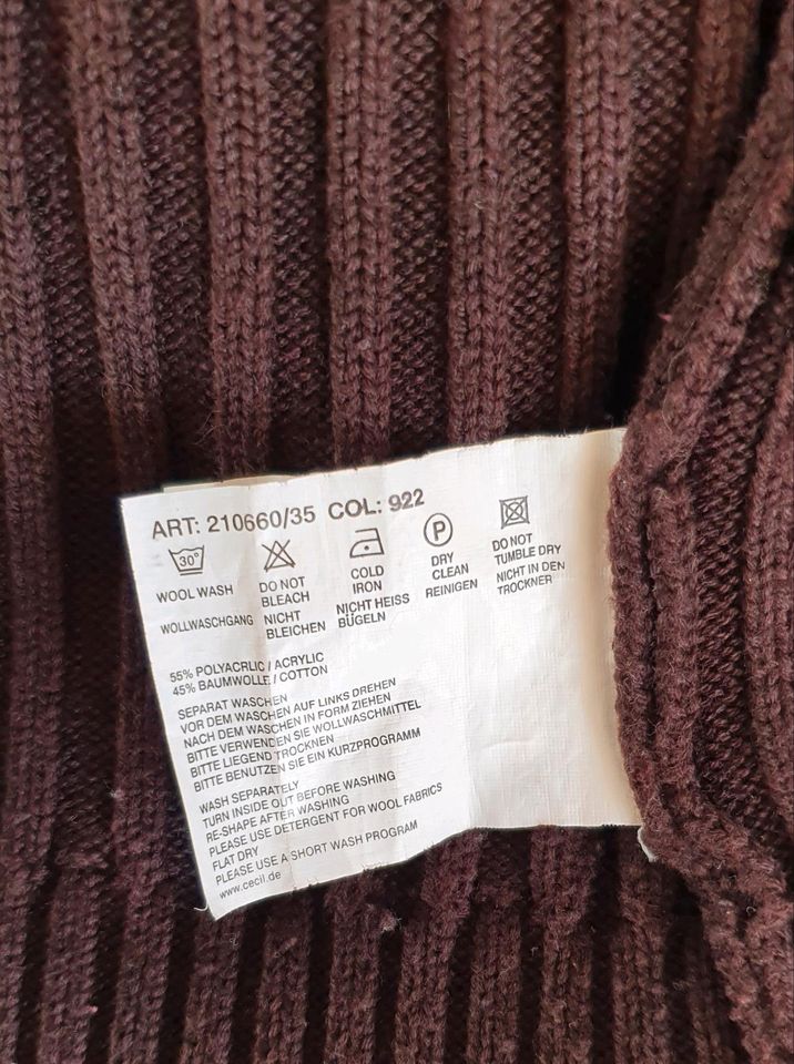 Cecil Strickjacke Damenjacke Jacke Strick Braun Gr. XL in Schwentinental