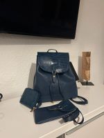 Rucksack Portmonee Handytasche im Set Krokodil Design NEU Blau Berlin - Tempelhof Vorschau