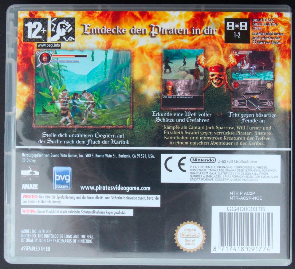 Nintendo DS Spiel Fluch der Karibik Piraten Disney Jack Sparrow in Elze