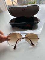 RayBan Sonnenbrille Pilotenbrille gold mit braunen Gläsern Rheinland-Pfalz - Köwerich Vorschau