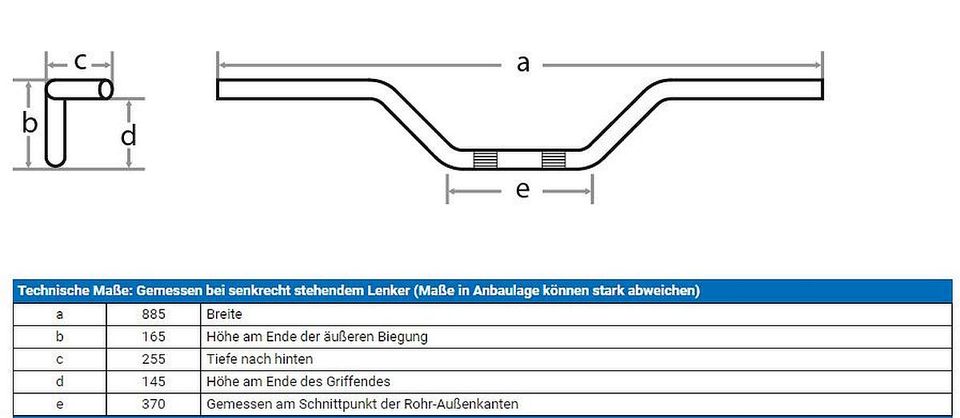 Motorradlenker Fehling Ø 25,4 mm (1") für z. B. Harley, NEU! in Baunatal