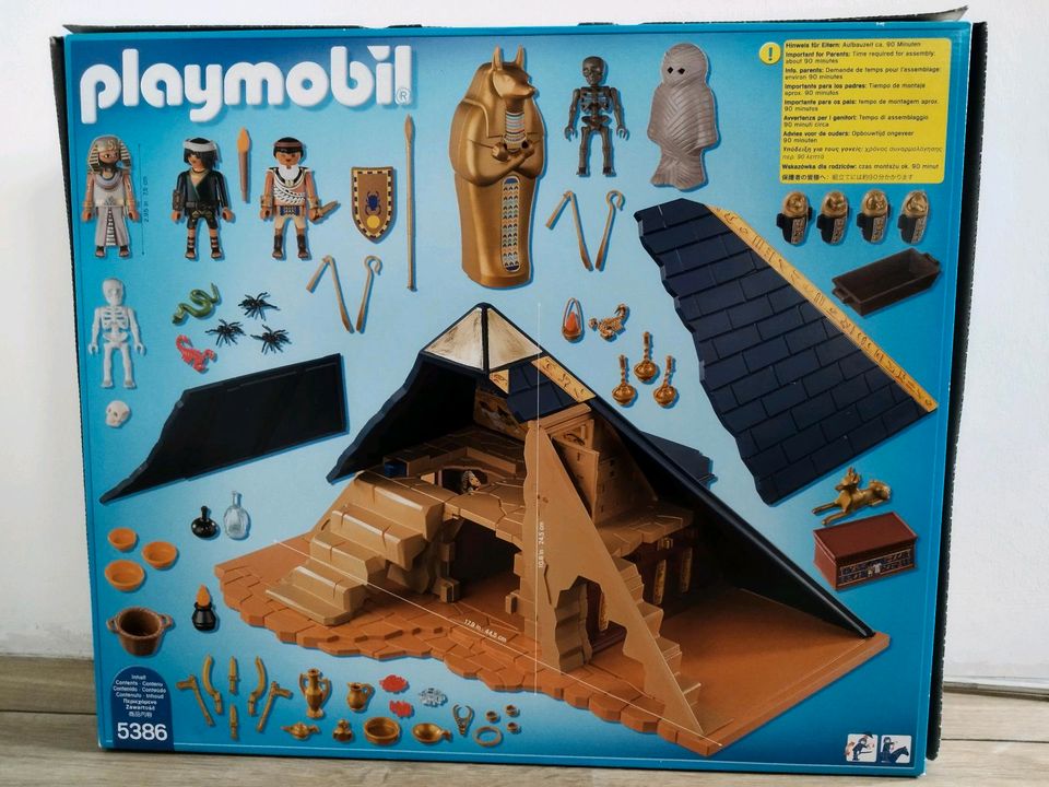 Playmobil Pyramide 5386 + zusätzliche ägyptische Figuren in Rickling