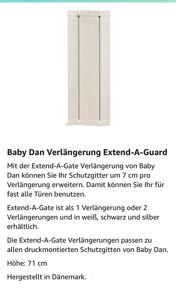 Guard me Baby Dan inkl Verlängerung (Türschutzgitter) in Duisburg