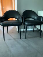 2 moderne Stühle schwarz, Leder neu und unbenutzt Baden-Württemberg - Backnang Vorschau