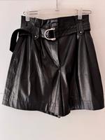 Zara kurze Hose Shorts Lederimitat 36/S schwarz Hessen - Bebra Vorschau