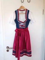 Dirndl in rot-blau mit weißer Bluse Gr 38 Baden-Württemberg - Filderstadt Vorschau