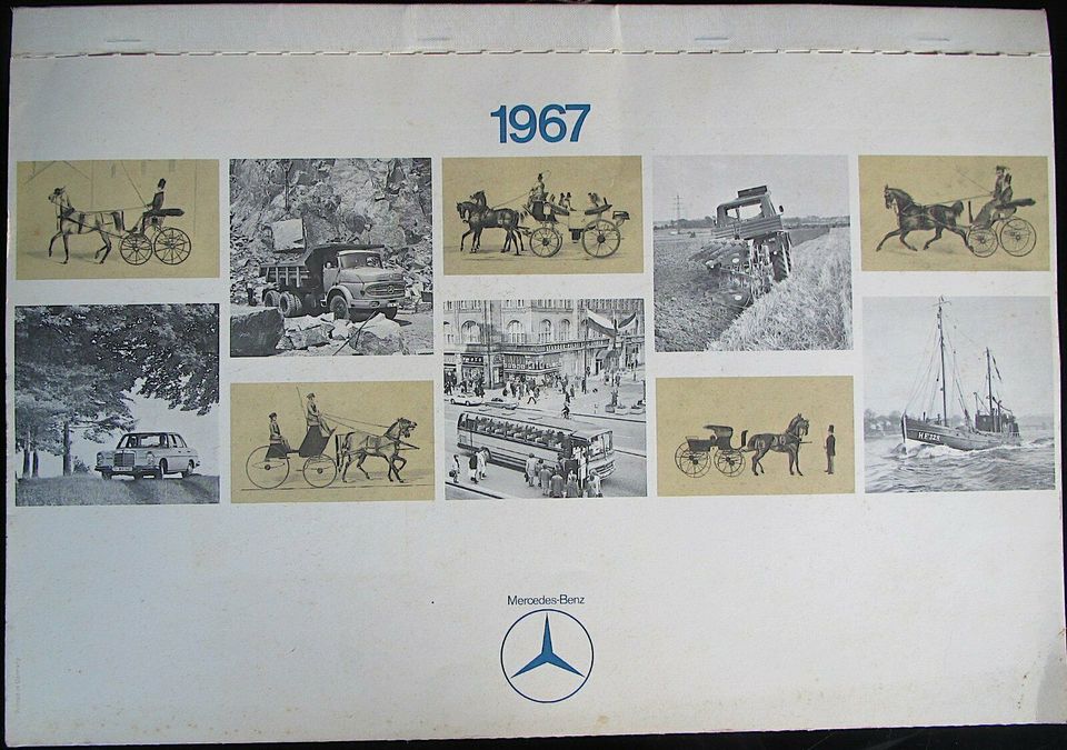 Kalender 1967: Mercedes-Benz Kutschen; Preis reduziert: in Wismar