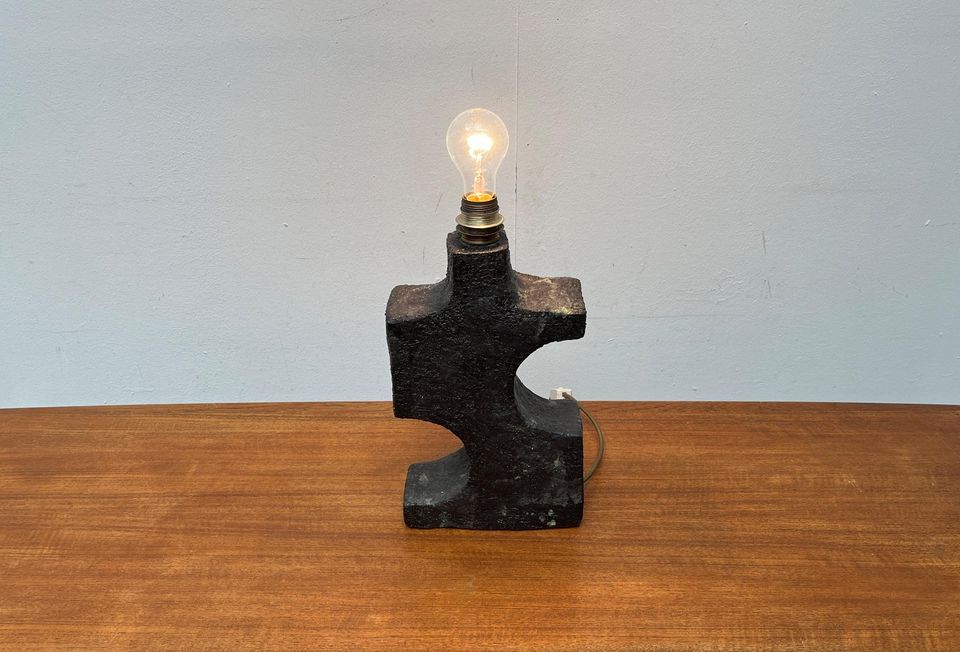 Mid Century Brutalist Studio Pottery Table Lamp Tischleuchte 60er in Hamburg