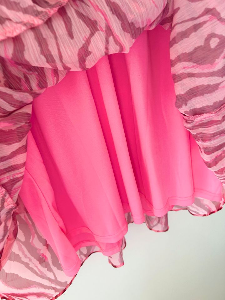 Faina kurzes Minikleid langarm pink rosa gold Größe M wie neu in Balingen