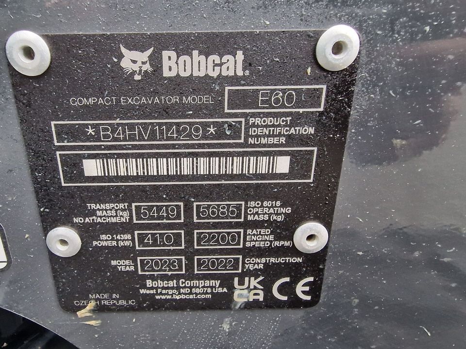 Bobcat E 60 Minibagger/Hydr.Gegenhalter/Neumasch. in Achim