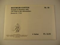 4 Liechtenstein Maximumkarten 1980, Nr. 19 Der Wald in den Jahres Bayern - Bamberg Vorschau