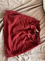 H&M 40 Paperbag Rock weinrot rot samt Bordeaux mini Saarland - Beckingen Vorschau