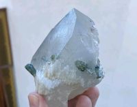 Mineralien Bergkristall / grüne Turmalinen11,5cm Bayern - Piding Vorschau