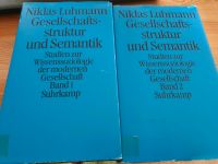 Gesellschaftsstruktur u Semantik Niklas Luhmann Band 1+2 Suhrkamp Schleswig-Holstein - Bargteheide Vorschau